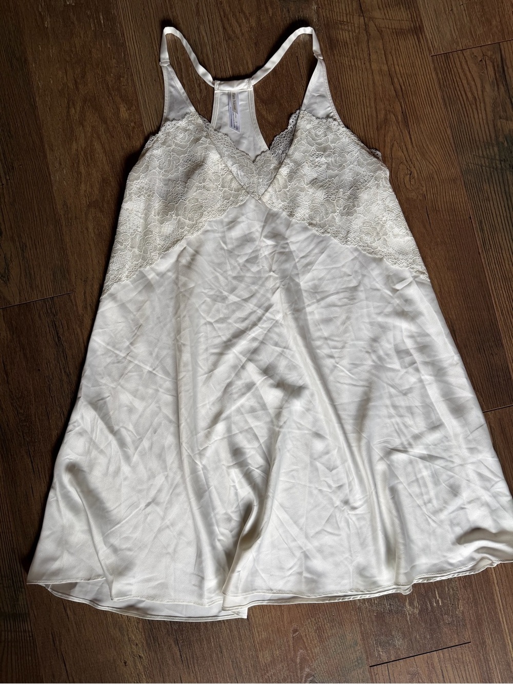 Flora Nikrooz Lace-Trim Chemise Slip Nightgown - Off White